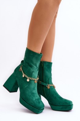 Botki Model Tiselo 168-500 Green - Step in style Step in style