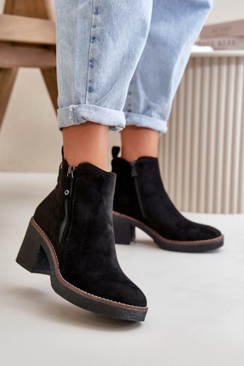 Botki Model Velarilla KE221 Black - Step in style Step in style Botki Model Velarilla KE221 Black - Step in style Step in style