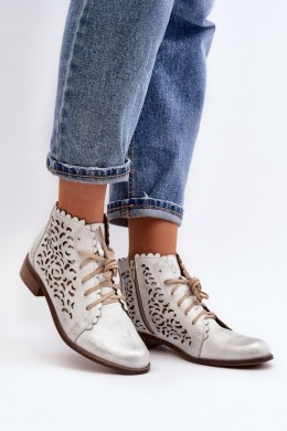 Botki Model Zazoo 2871/005 Silver - Step in style Step in style