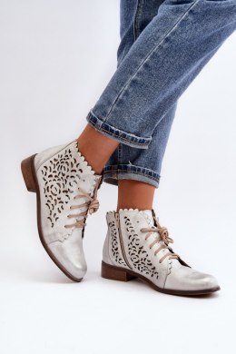 Botki Model Zazoo 2871/005 Silver - Step in style Step in style