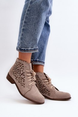 Botki Model Zazoo 2871/024 Beige - Step in style Step in style