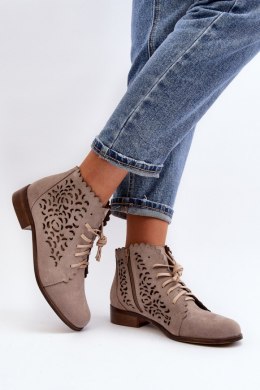 Botki Model Zazoo 2871/024 Beige - Step in style Step in style