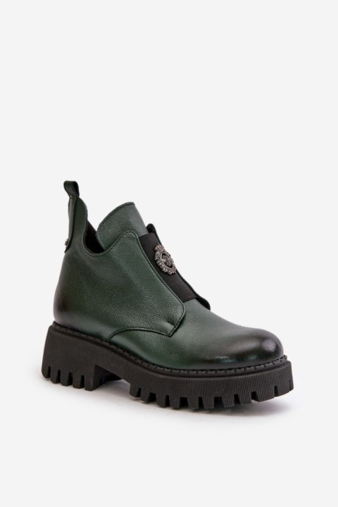 Botki Model Zazoo 60451 Dark Green - Step in style Step in style Botki Model Zazoo 60451 Dark Green - Step in style Step in style