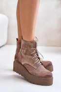 Botki Model Zazoo 60499 Beige - Step in style Step in style Botki Model Zazoo 60499 Beige - Step in style Step in style