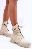 Botki Workery Model Rocky D8109 Beige - Step in style Step in style Botki Workery Model Rocky D8109 Beige - Step in style Step in style
