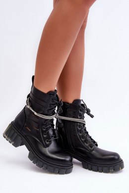 Botki Workery Model Rocky D8109 Black - Step in style Step in style