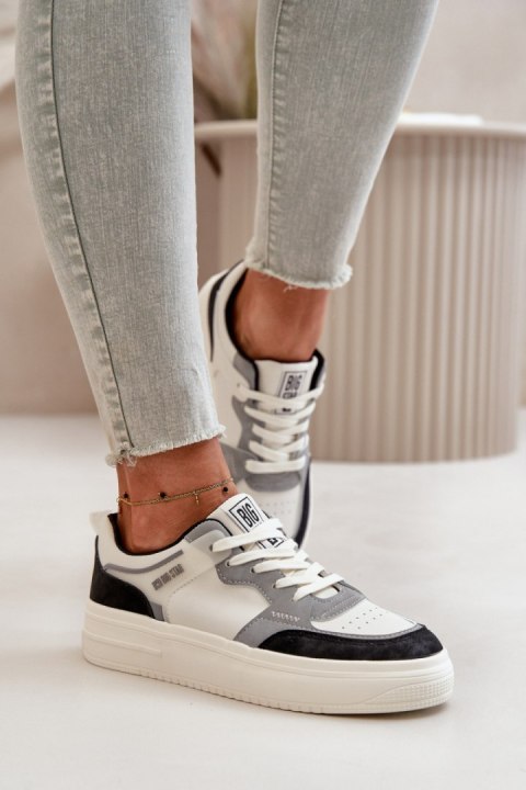 Buty Sportowe Model Big Star OO274028 White/Grey - Step in style Step in style Buty Sportowe Model Big Star OO274028 White/Grey - Step in style Step in style