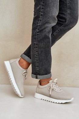 Buty Sportowe Model DA LR51-629 Beige - Step in style Step in style