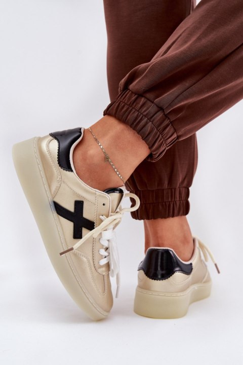 Buty Sportowe Model Zelevelis C2051-4 Gold - Step in style Step in style Buty Sportowe Model Zelevelis C2051-4 Gold - Step in style Step in style
