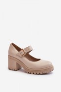 Czółenka Model Zazoo 20166 Beige - Step in style Step in style