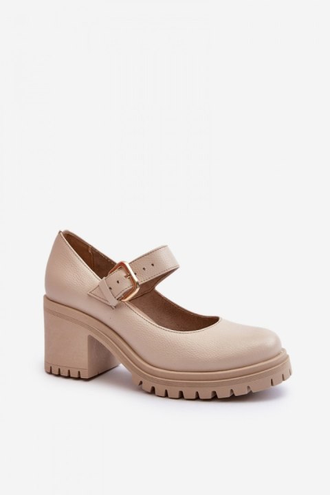 Czółenka Model Zazoo 20166 Beige - Step in style Step in style Czółenka Model Zazoo 20166 Beige - Step in style Step in style