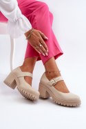 Czółenka Model Zazoo 20166 Beige - Step in style Step in style