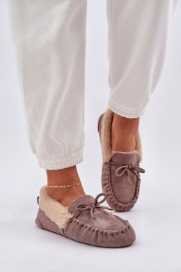 Kapcie Model Kleogoria MD1037-7 Dark Beige - Step in style Step in style