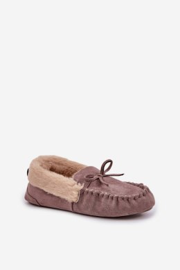 Kapcie Model Kleogoria MD1037-7 Dark Beige - Step in style Step in style