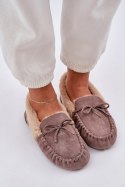 Kapcie Model Kleogoria MD1037-7 Dark Beige - Step in style Step in style Kapcie Model Kleogoria MD1037-7 Dark Beige - Step in style Step in style