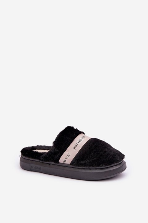 Kapcie Model Savalithea FA-198 Black - Step in style Step in style Kapcie Model Savalithea FA-198 Black - Step in style Step in style