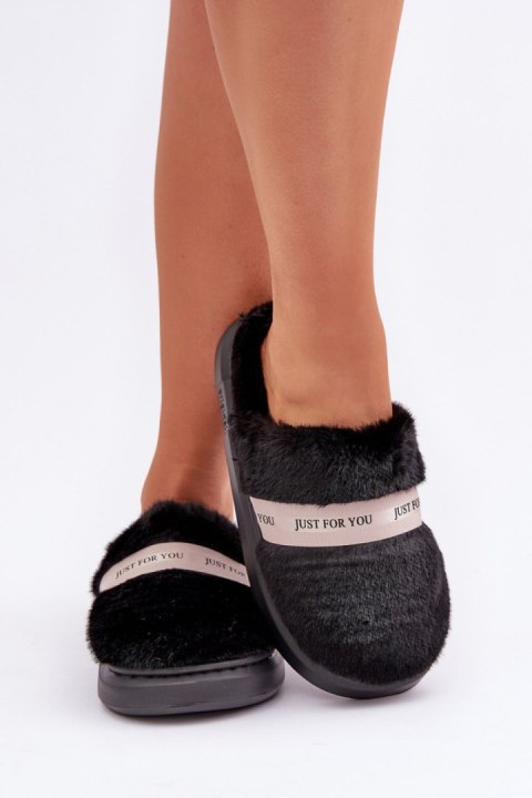 Kapcie Model Savalithea FA-198 Black - Step in style Step in style Kapcie Model Savalithea FA-198 Black - Step in style Step in style