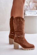 Kozaki Model Ivanelis ASA254-4 Camel - Step in style Step in style Kozaki Model Ivanelis ASA254-4 Camel - Step in style Step in style
