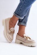 Mokasyny Model Chebello 4369 Beige - Step in style Step in style Mokasyny Model Chebello 4369 Beige - Step in style Step in style