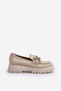 Mokasyny Model Chebello 4369 Beige - Step in style Step in style Mokasyny Model Chebello 4369 Beige - Step in style Step in style