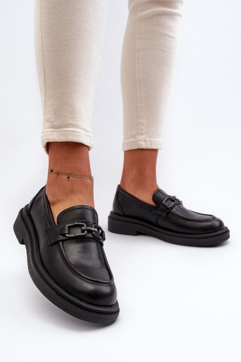 Mokasyny Model Keelana 24PB18-6885 Black Skóra - Step in style Step in style Mokasyny Model Keelana 24PB18-6885 Black Skóra - Step in style Step in style