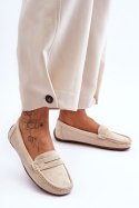 Mokasyny Model Lenvie FT245 Beige - Step in style Step in style Mokasyny Model Lenvie FT245 Beige - Step in style Step in style