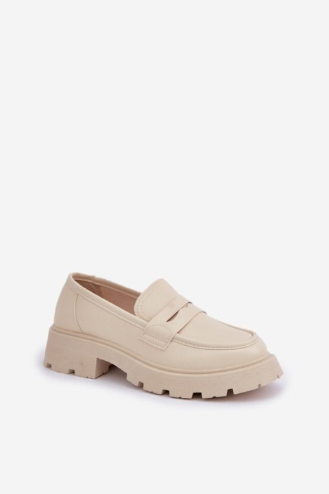 Mokasyny Model Sendall VG278 Light Beige - Step in style Step in style Mokasyny Model Sendall VG278 Light Beige - Step in style Step in style