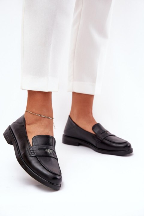 Mokasyny Model Vinceza 18100 Black - Step in style Step in style