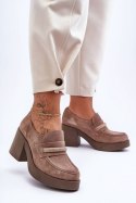 Półbuty Model Gelanor 20157 Beige Zamsz - Step in style Step in style Półbuty Model Gelanor 20157 Beige Zamsz - Step in style Step in style