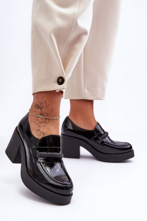 Półbuty Model Gelanor 20157 Black Skóra - Step in style Step in style