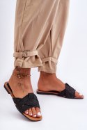 Sandał Klapki Model Aversa W-112 Black - Step in style Step in style Sandał Klapki Model Aversa W-112 Black - Step in style Step in style