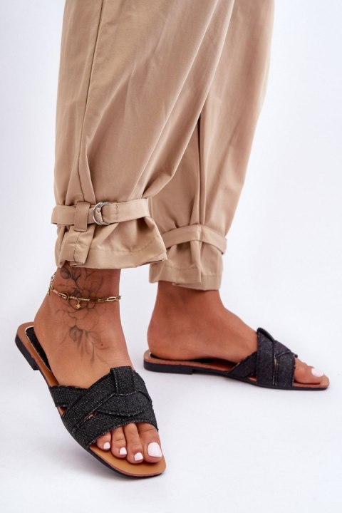 Sandał Klapki Model Aversa W-112 Black - Step in style Step in style Sandał Klapki Model Aversa W-112 Black - Step in style Step in style