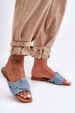 Sandał Klapki Model Aversa W-112 Light Blue - Step in style Step in style