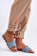 Sandał Klapki Model Aversa W-112 Light Blue - Step in style Step in style