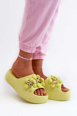 Sandał Klapki Model Bremavia BG181 Limonka - Step in style Step in style
