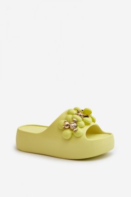 Sandał Klapki Model Bremavia BG181 Limonka - Step in style Step in style