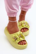 Sandał Klapki Model Bremavia BG181 Limonka - Step in style Step in style Sandał Klapki Model Bremavia BG181 Limonka - Step in style Step in style
