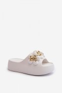 Sandał Klapki Model Bremavia BG181 White - Step in style Step in style Sandał Klapki Model Bremavia BG181 White - Step in style Step in style