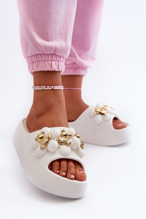 Sandał Klapki Model Bremavia BG181 White - Step in style Step in style Sandał Klapki Model Bremavia BG181 White - Step in style Step in style