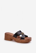 Sandał Klapki Model Zazoo 40412 Black - Step in style Step in style Sandał Klapki Model Zazoo 40412 Black - Step in style Step in style