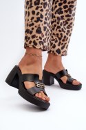 Sandał Klapki Model Zazoo 40419 Black - Step in style Step in style Sandał Klapki Model Zazoo 40419 Black - Step in style Step in style