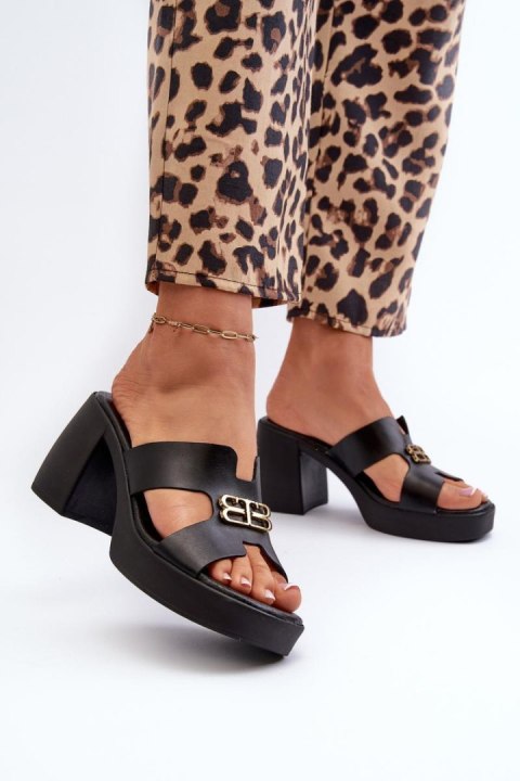 Sandał Klapki Model Zazoo 40419 Black - Step in style Step in style Sandał Klapki Model Zazoo 40419 Black - Step in style Step in style