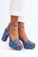 Sandały Model Acrana JA-49 Blue - Step in style Step in style Sandały Model Acrana JA-49 Blue - Step in style Step in style
