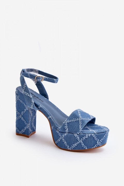 Sandały Model Acrana JA-49 Blue - Step in style Step in style Sandały Model Acrana JA-49 Blue - Step in style Step in style