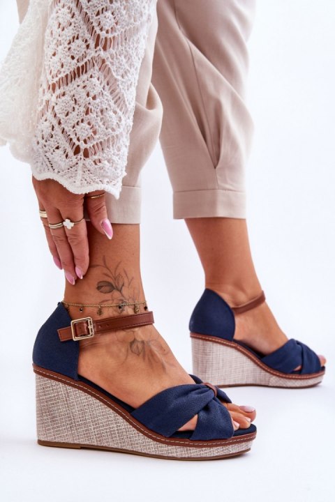 Sandały Model Daphne M338 Navy - Step in style Step in style Sandały Model Daphne M338 Navy - Step in style Step in style