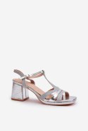Sandały Model Lyana C-146 Silver - Step in style Step in style Sandały Model Lyana C-146 Silver - Step in style Step in style