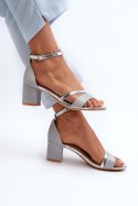 Sandały Model Ploemis 20244 Silver - Step in style Step in style Sandały Model Ploemis 20244 Silver - Step in style Step in style