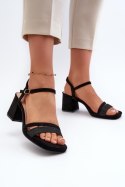 Sandały Model Tessata C-147 Black - Step in style Step in style Sandały Model Tessata C-147 Black - Step in style Step in style
