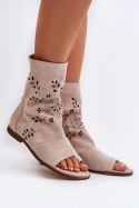 Sandały Model Zazoo 3437 Beige - Step in style Step in style