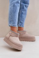 Śniegowce Model Heslania HY877-39 Light Beige - Step in style Step in style Śniegowce Model Heslania HY877-39 Light Beige - Step in style Step in style
